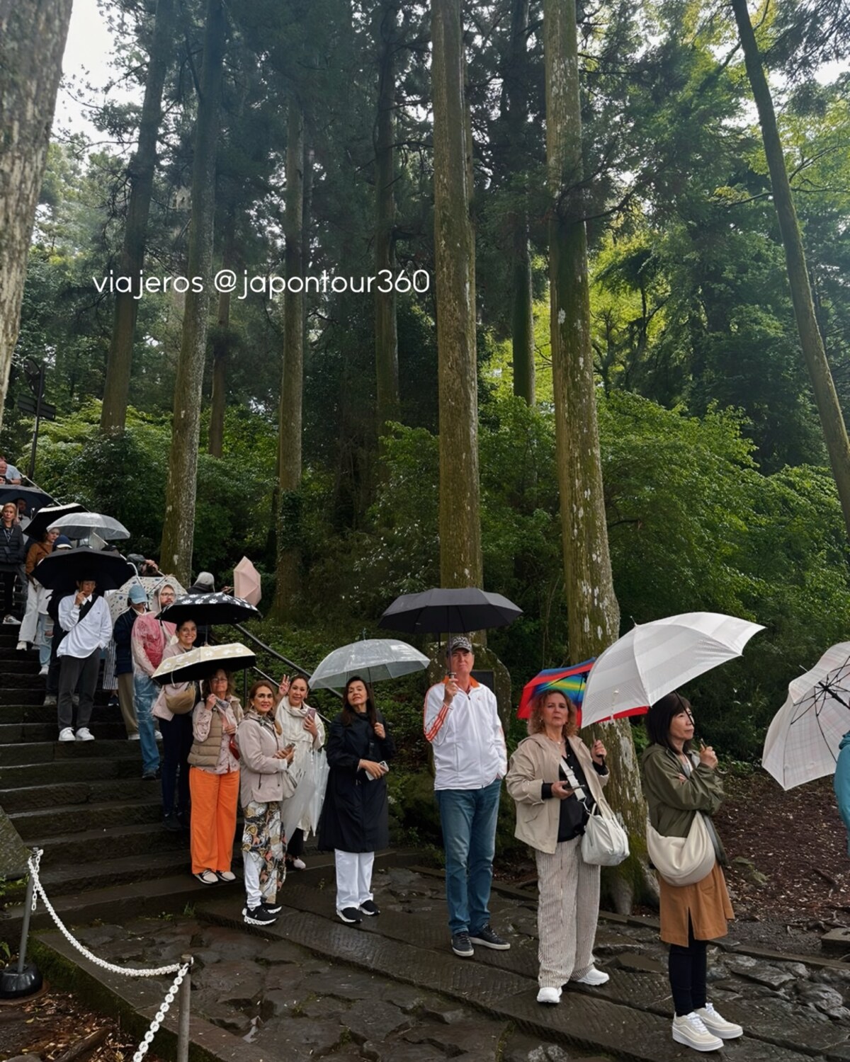 Viajeros durante su recorrido
